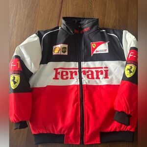 Racing Jacket in Red, Black, and White
Tate McRae